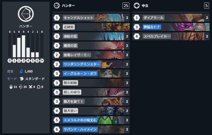 Hearthstone 初心者向け 格安デッキ集 Dekki