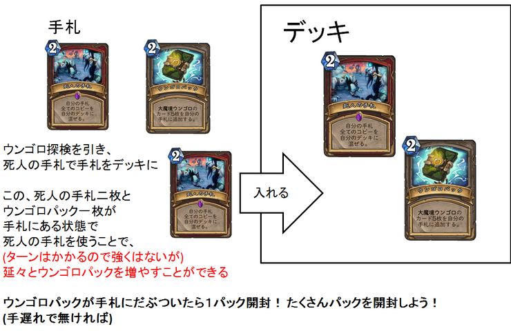 ハースストーン カモンレジェンド ウンゴロパック大量開封 即死級デッキ破壊の罠 Dekki